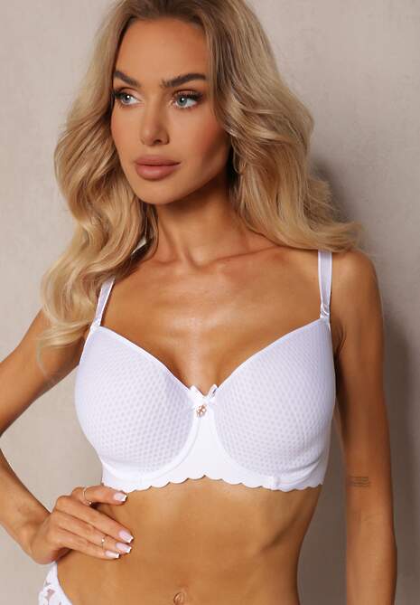 Biały Biustonosz Oddychający Typu Spacer Namsari