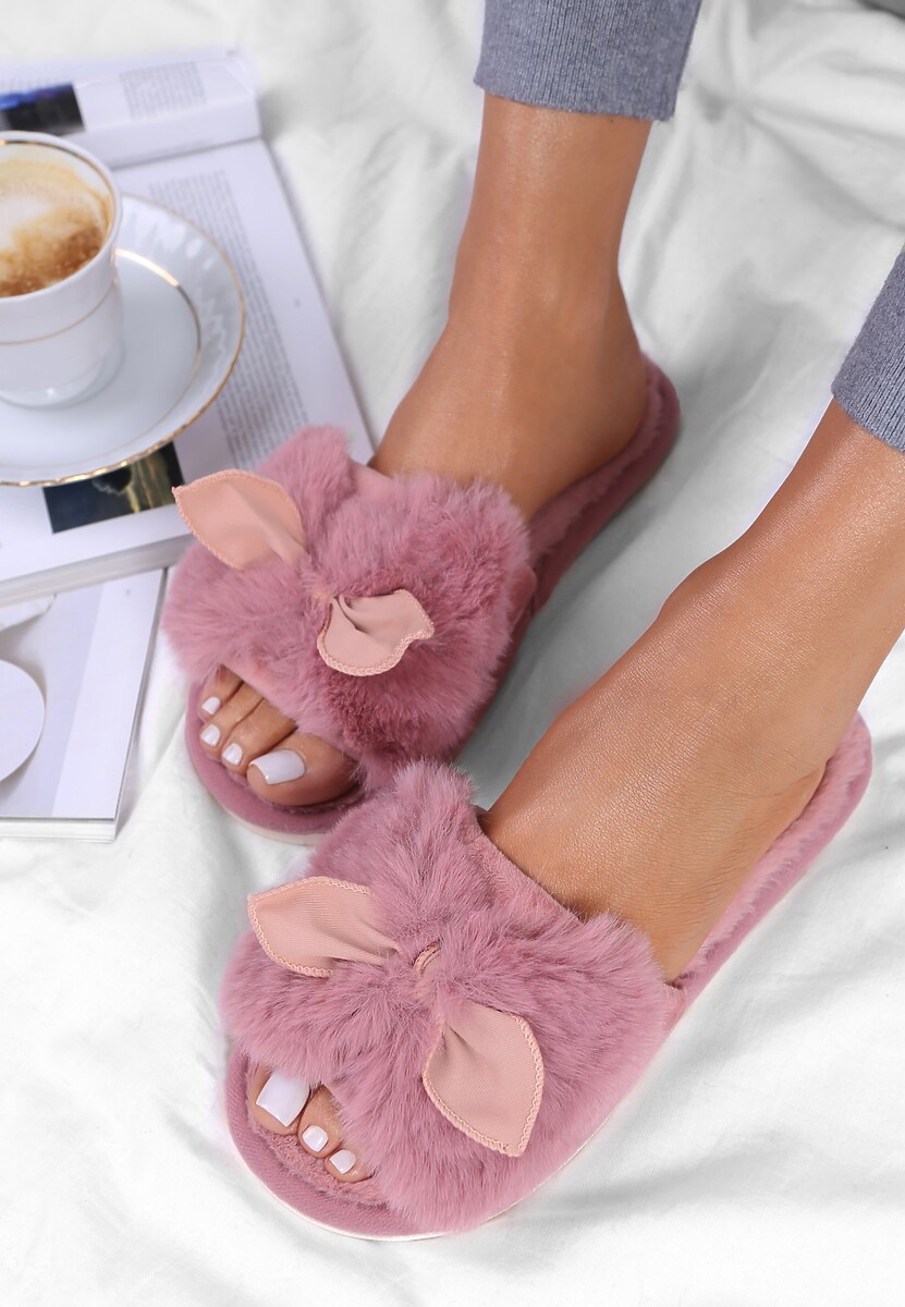 Ciemnoróżowe Kapcie Tryphadia