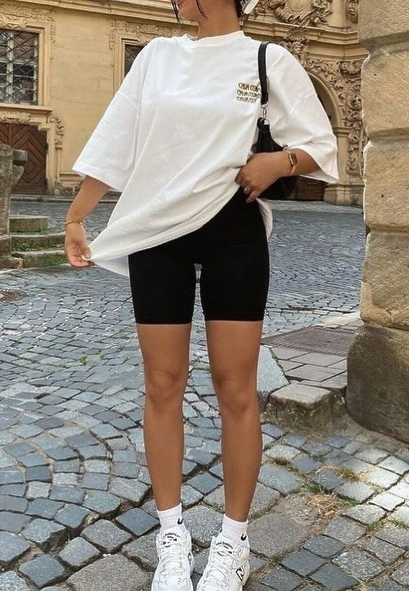 Czarne Sportowe Szorty Kolarki Prążkowane High Waist Steiama