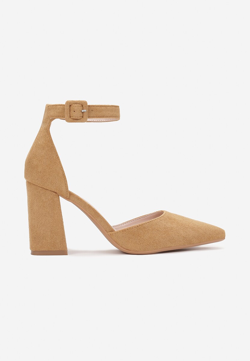 Brązowe Czółenka ze Szpiczastym Noskiem na Słupku Perseresa