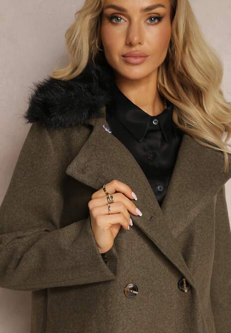 Ciemnozielony Płaszcz Amatheris