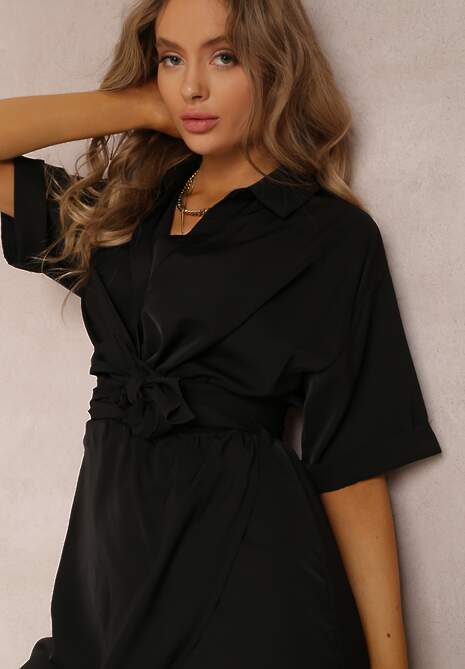 Czarna Sukienka Aesades