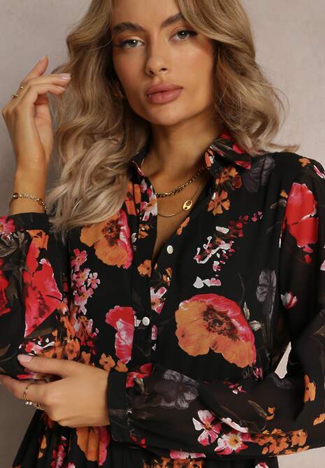 Czarna Sukienka Klymano