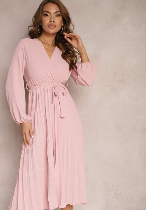 Różowa Sukienka Phloroe