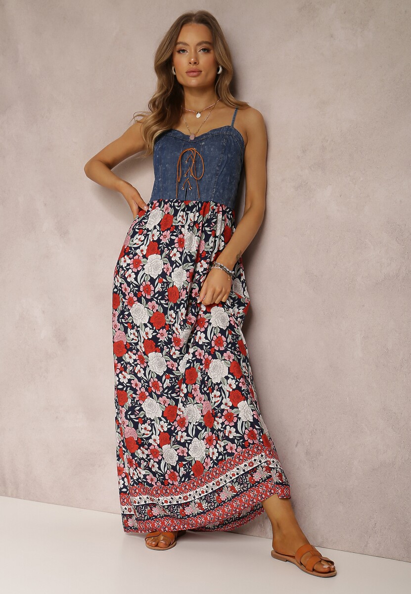 Granatowa Sukienka Tarain