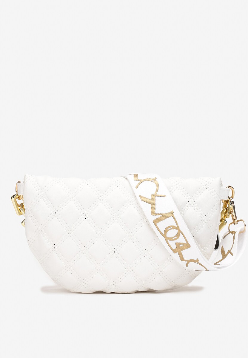 Biała Pikowana Nerka z Łańcuchem Cotha