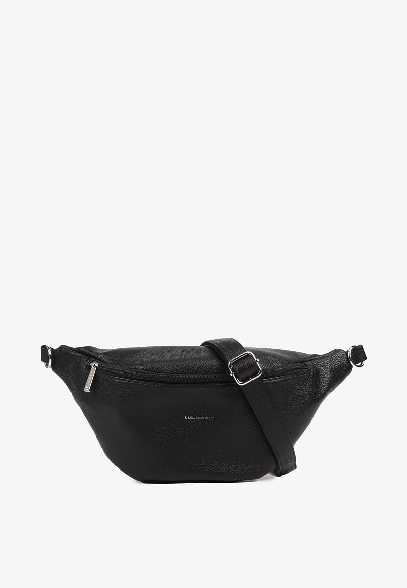 Czarna Nerka ze Srebrnymi Detalami na Regulowanym Pasku Turessa