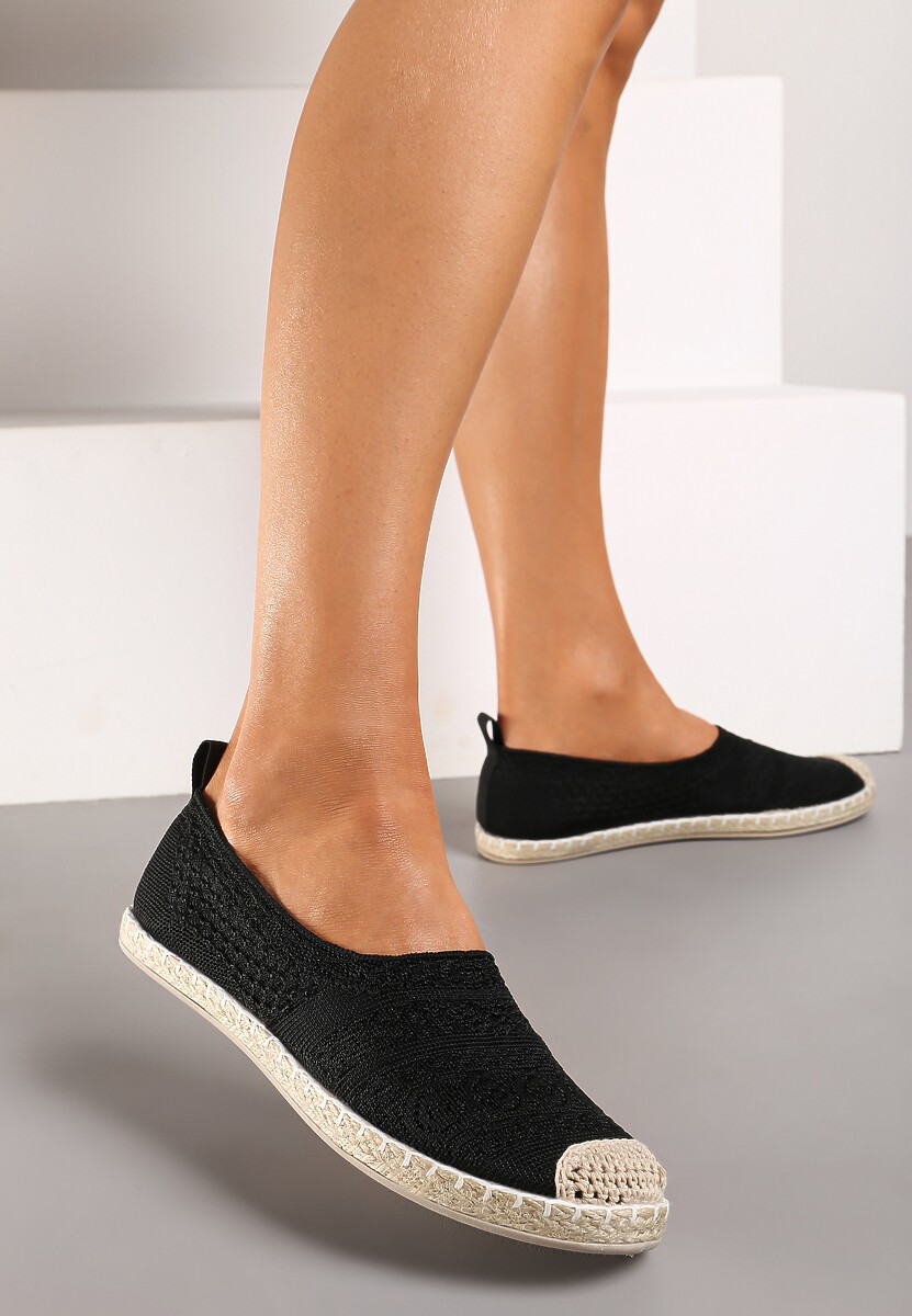 Jasnobeżowe Espadryle na Płaskiej Podeszwie w Stylu Boho Dimzela