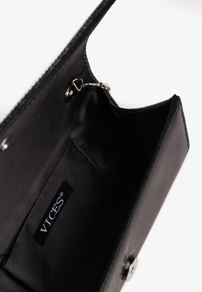 Czarna Cyrkoniowa Torebka Kopertówka Vices Devrina