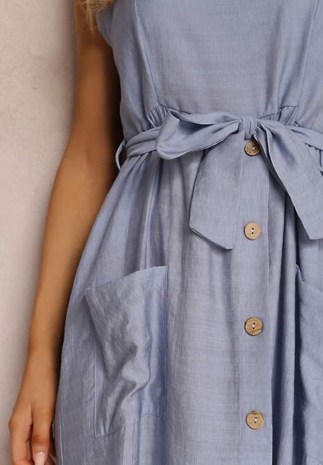 Niebieska Sukienka Hami