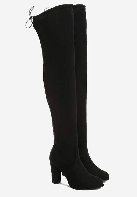 Czarne Zamszowe Kozaki Magic Of Desire