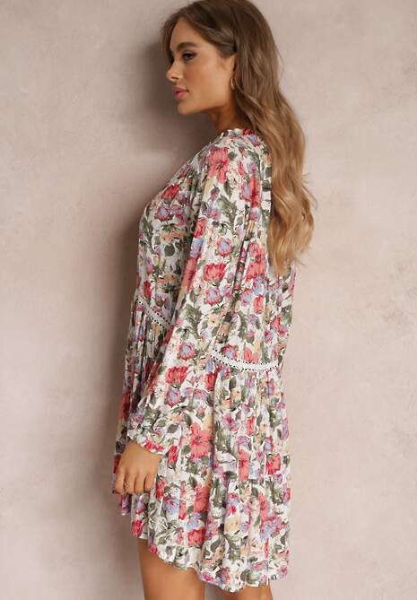 Biało-Różowa Sukienka Mellesilea