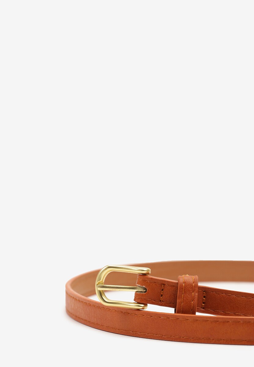 Jasnobrązowy Pasek Ozdobiony Klamrą Reveanna