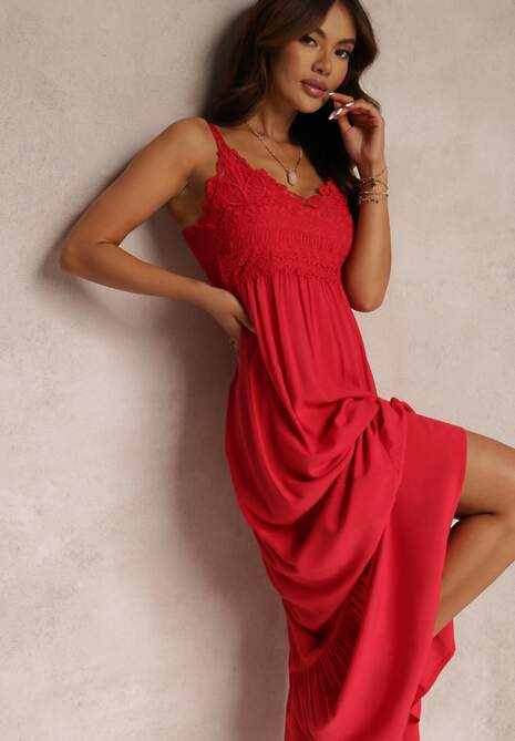 Czerwona Sukienka Chryazire