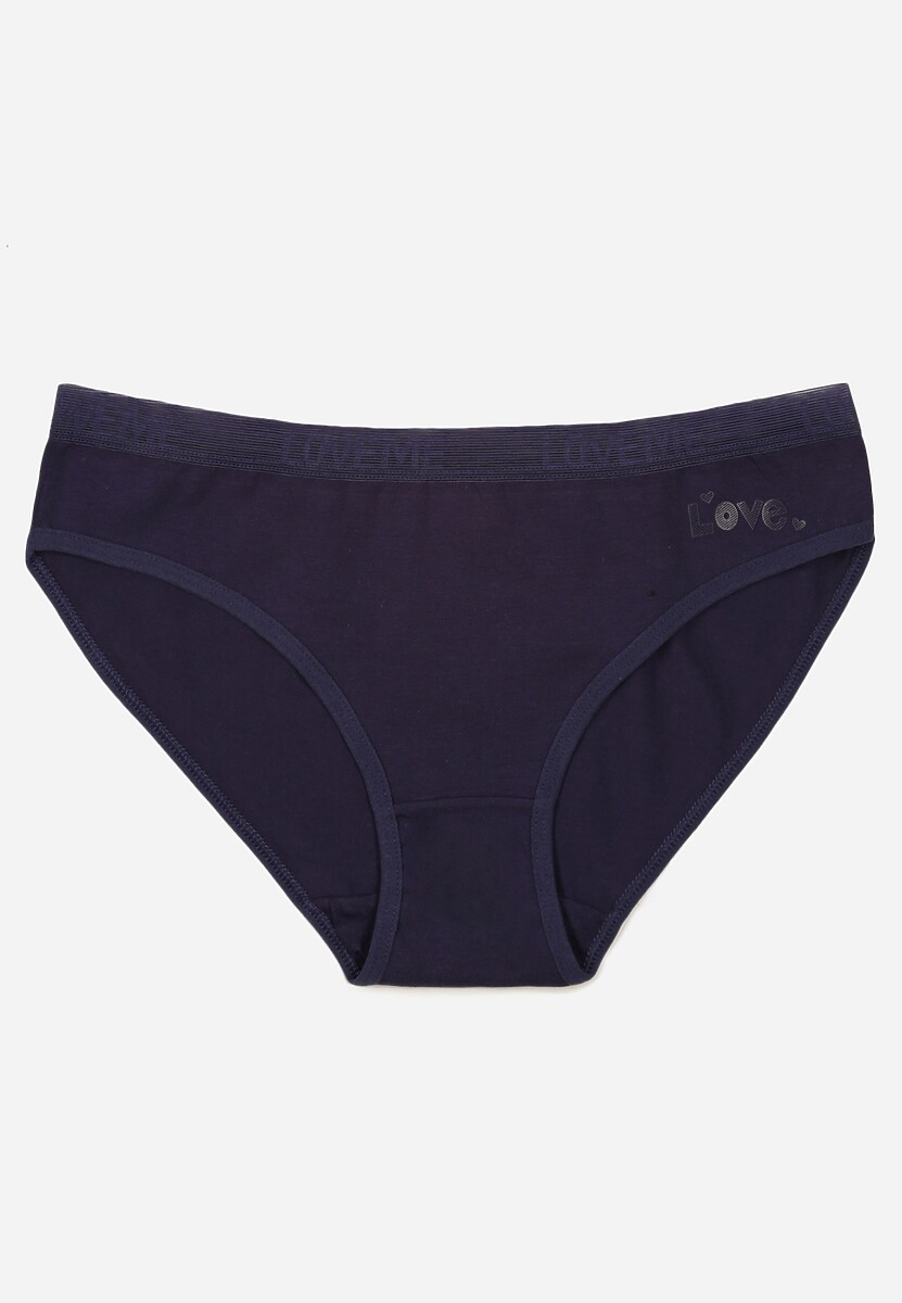 Czerwone Majtki Figi z Bawełny z Napisem Love Adririn