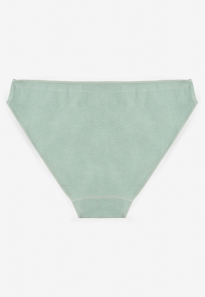 Jasnozielone Majtki Typu Figi z Bawełny Silomena