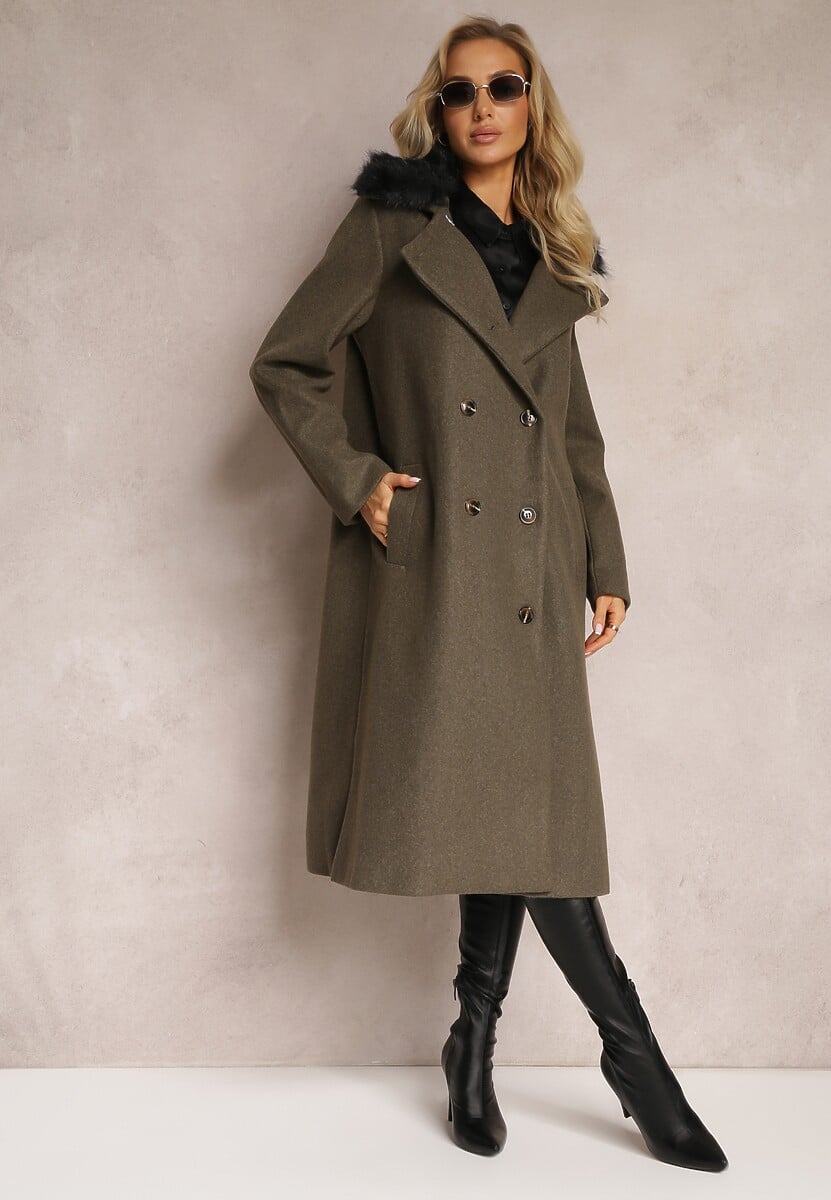 Ciemnozielony Płaszcz Amatheris