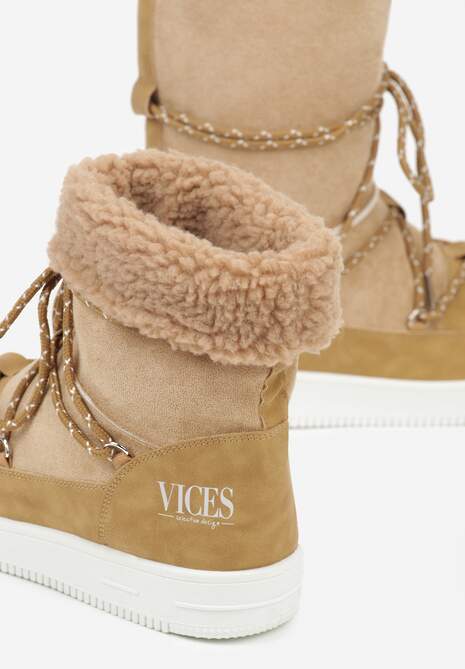 Beżowe Śniegowce Night Magic