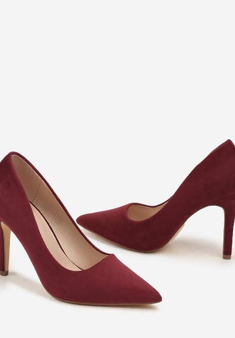 Bordowe Szpilki w Klasycznym Stylu Mevalor