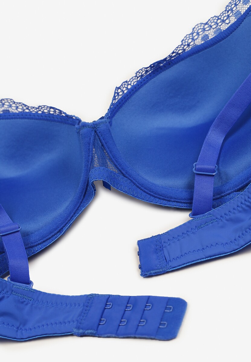Niebieski Biustonosz z Usztywnionymi Miseczkami i Regulowanymi Ramiączkami Tinaloria