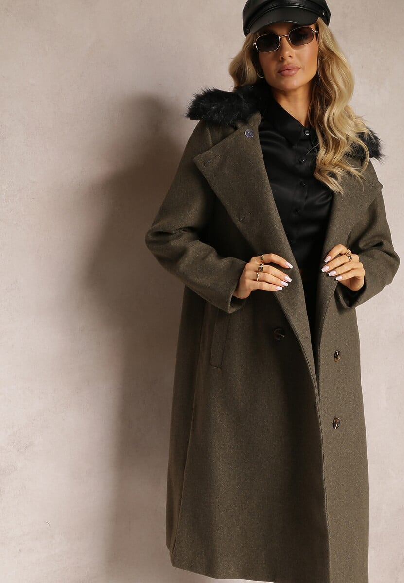 Ciemnozielony Płaszcz Amatheris