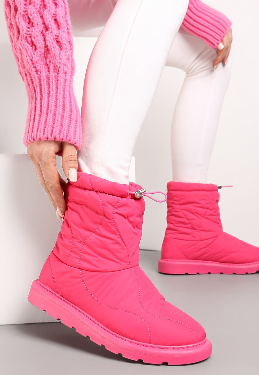 Czarne Śniegowce Pikowane Lessela