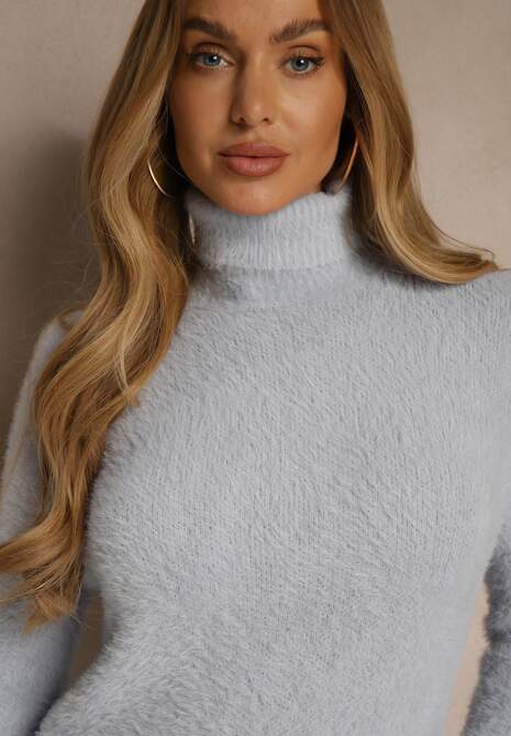 Jasnoniebieski Golf Wełniany Kedrindas