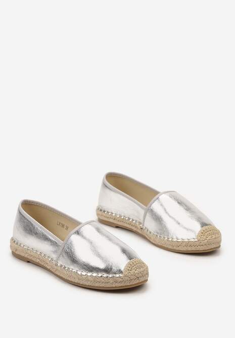 Srebrne Espadryle Aurinda
