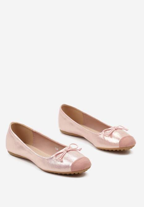 Różowe Balerinki z Subtelną Kokardką Blosorina