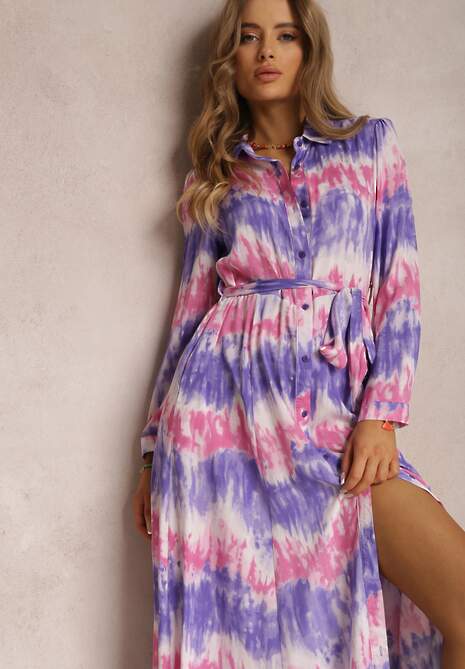 Liliowa Sukienka Thronanthe