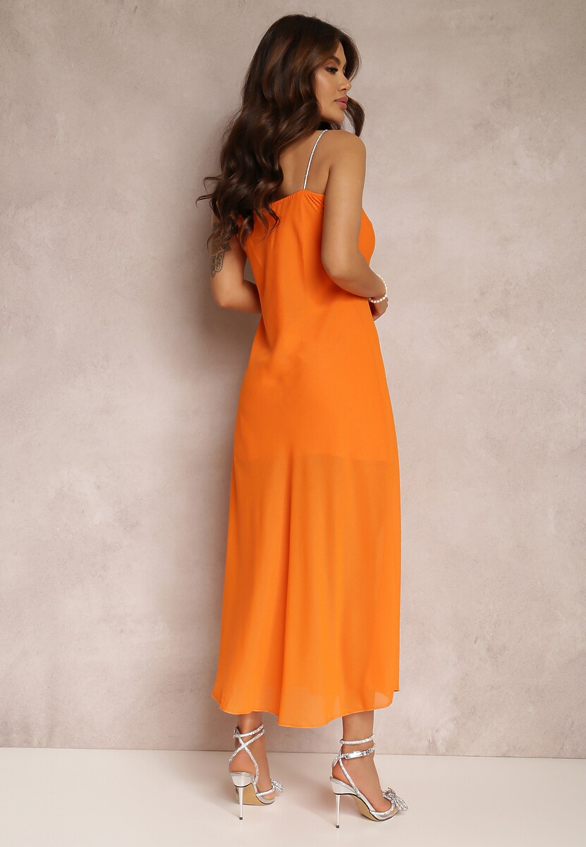 Pomarańczowa Sukienka Diomaris