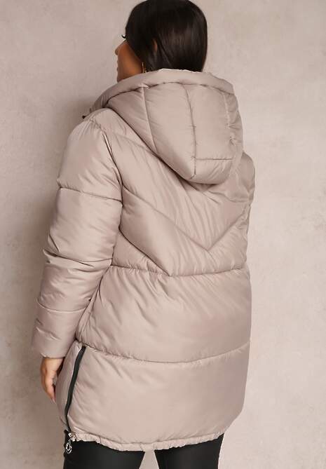 Beżowa Kurtka Pikowana Sabrino