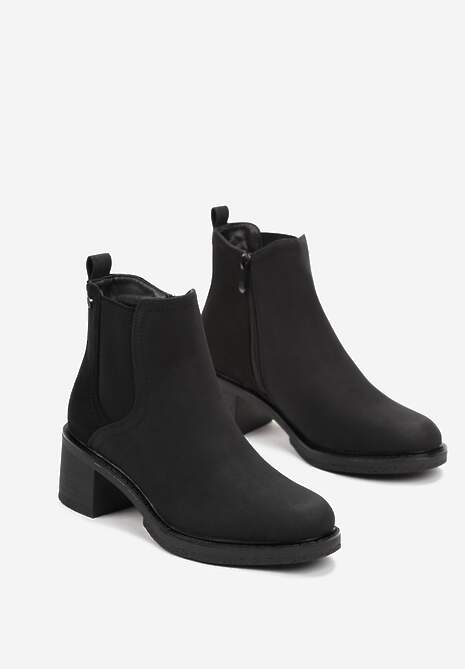 Czarne Botki na Słupku z Ekozamszu Otielo