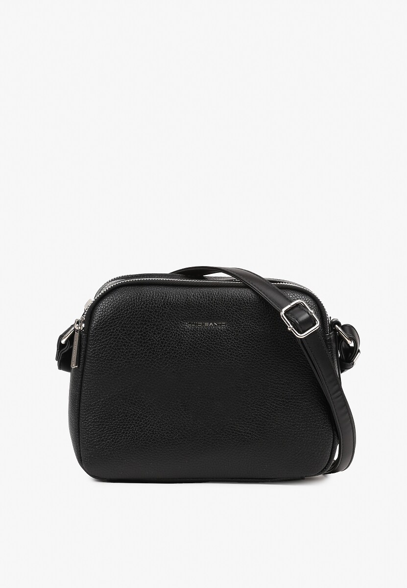 Beżowa Torebka Trzykomorowa Typu Listonoszka Ozdobiona Napisem Redemara