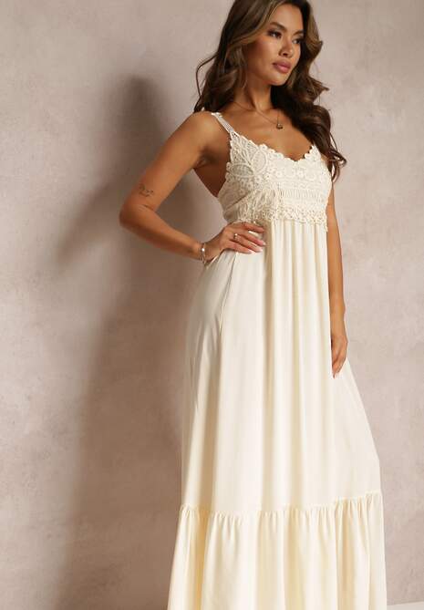 Beżowa Sukienka Chryazire