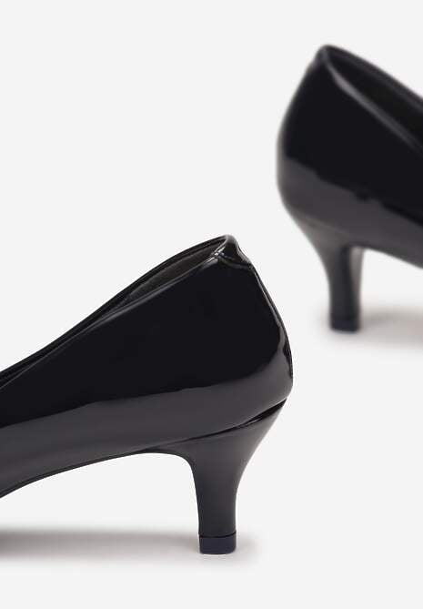 Granatowe Czółenka Ironice