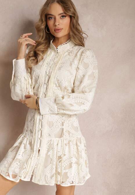 Jasnobeżowa Sukienka Zeeney