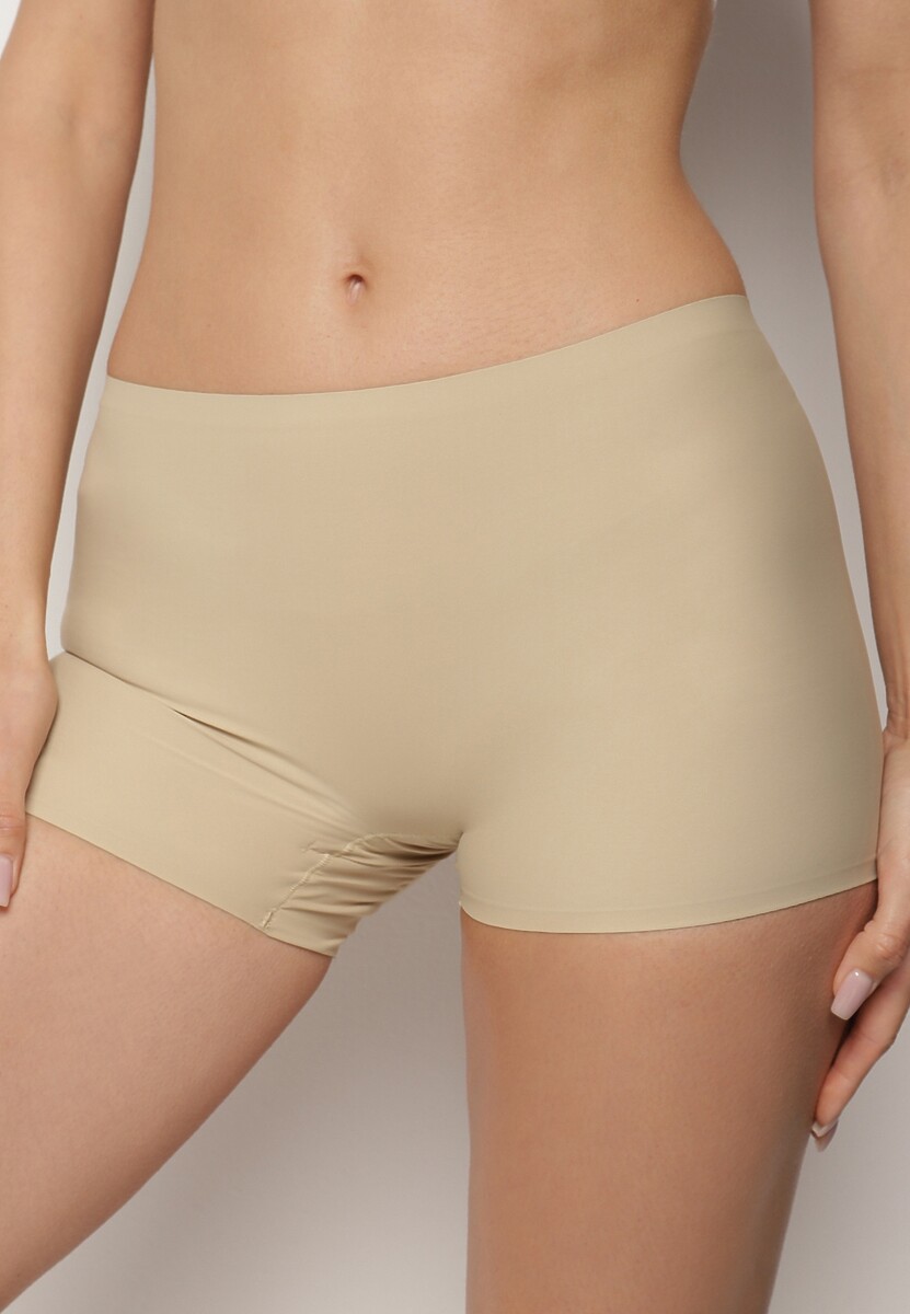 Beżowe Majtki Typu Szorty Savineira