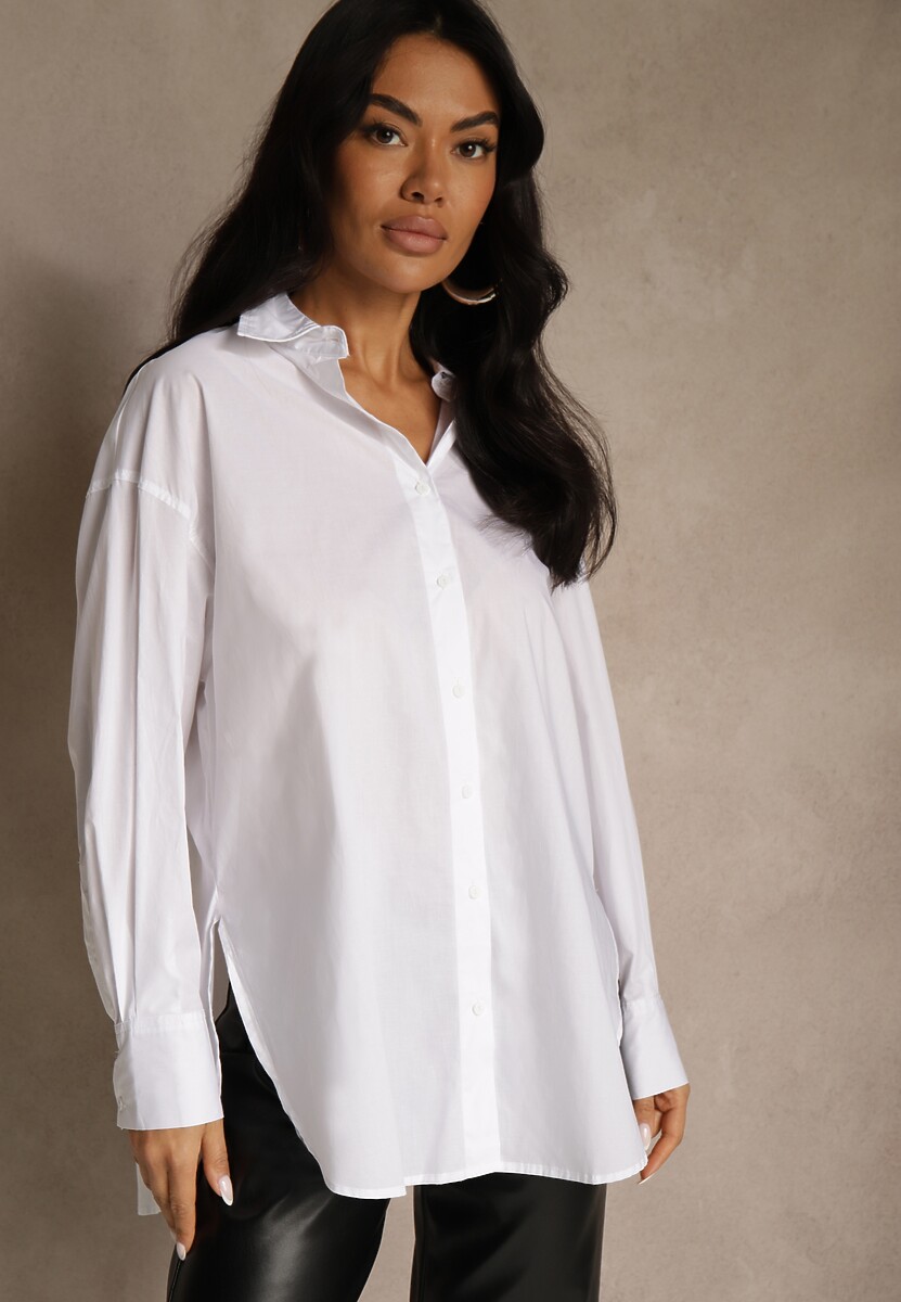 Biała Koszula Bawełniana Aquida