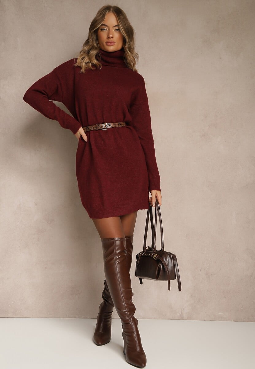 Bordowa Sukienka Milana
