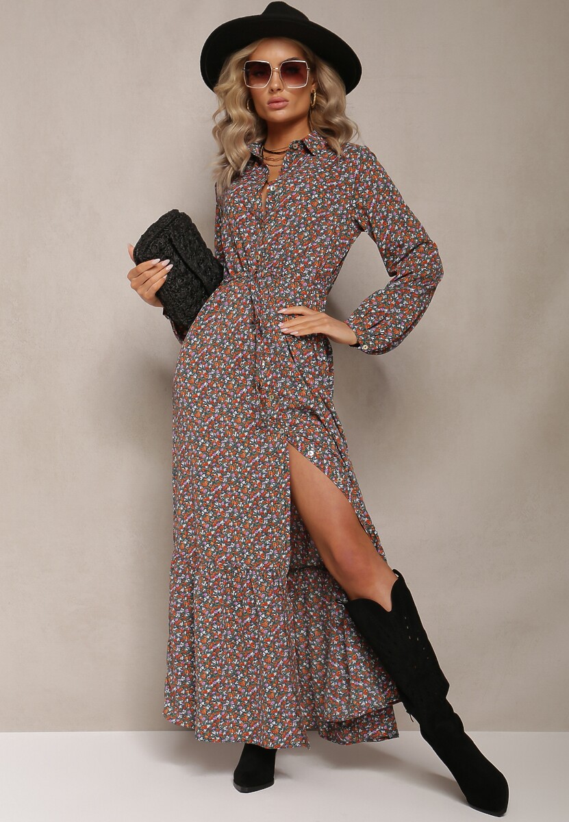 Ciemnozielona Sukienka Phinene