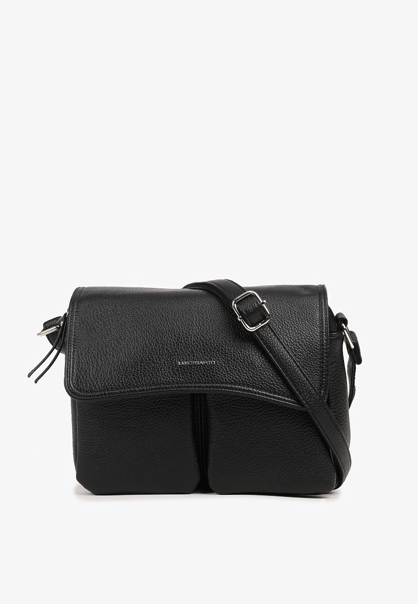 Biała Prostokątna Torebka Typu Listonoszka z Klapą Savireone