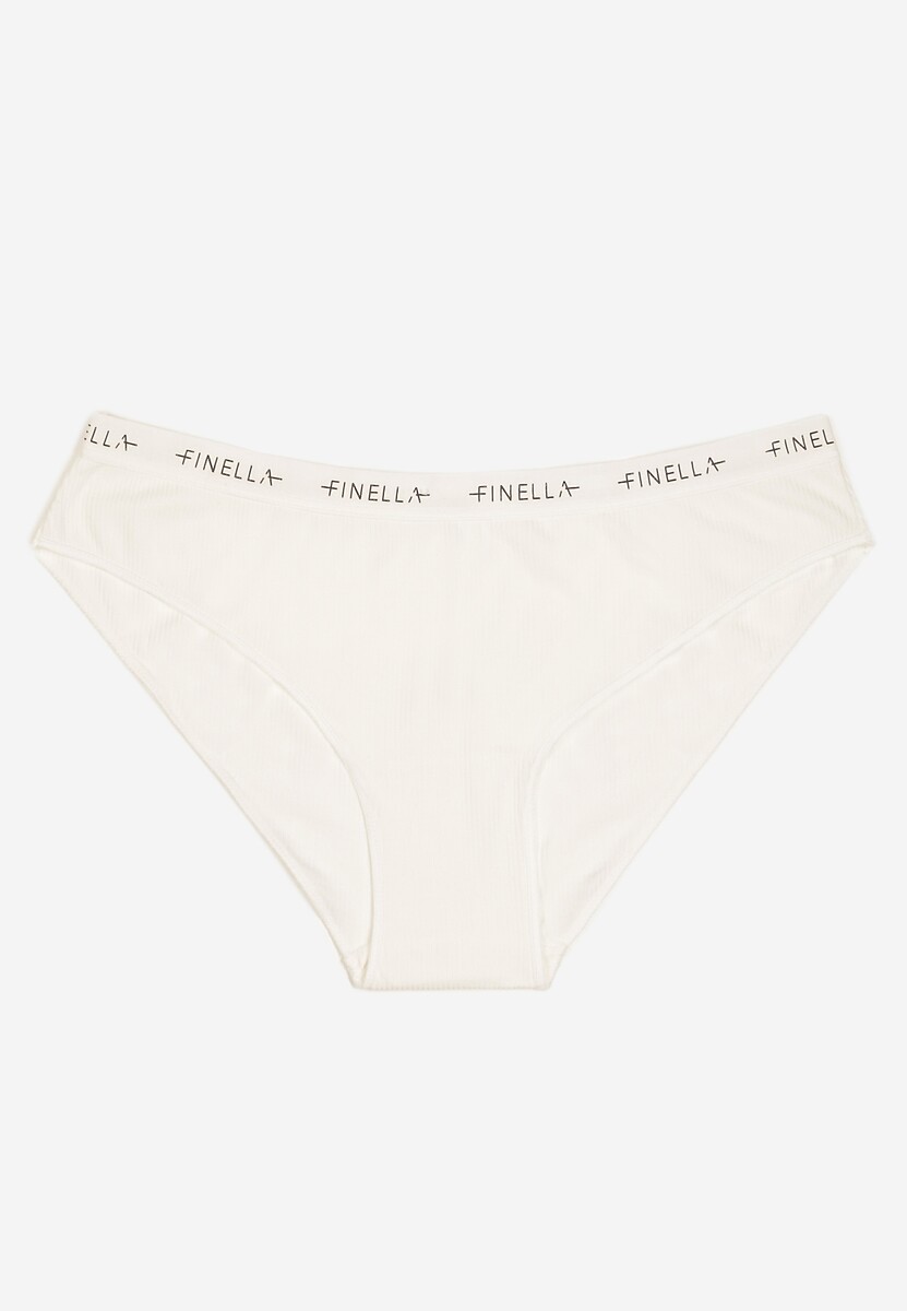 Białe Majtki Figi z Bawełny Ozdobione Napisami Resivia
