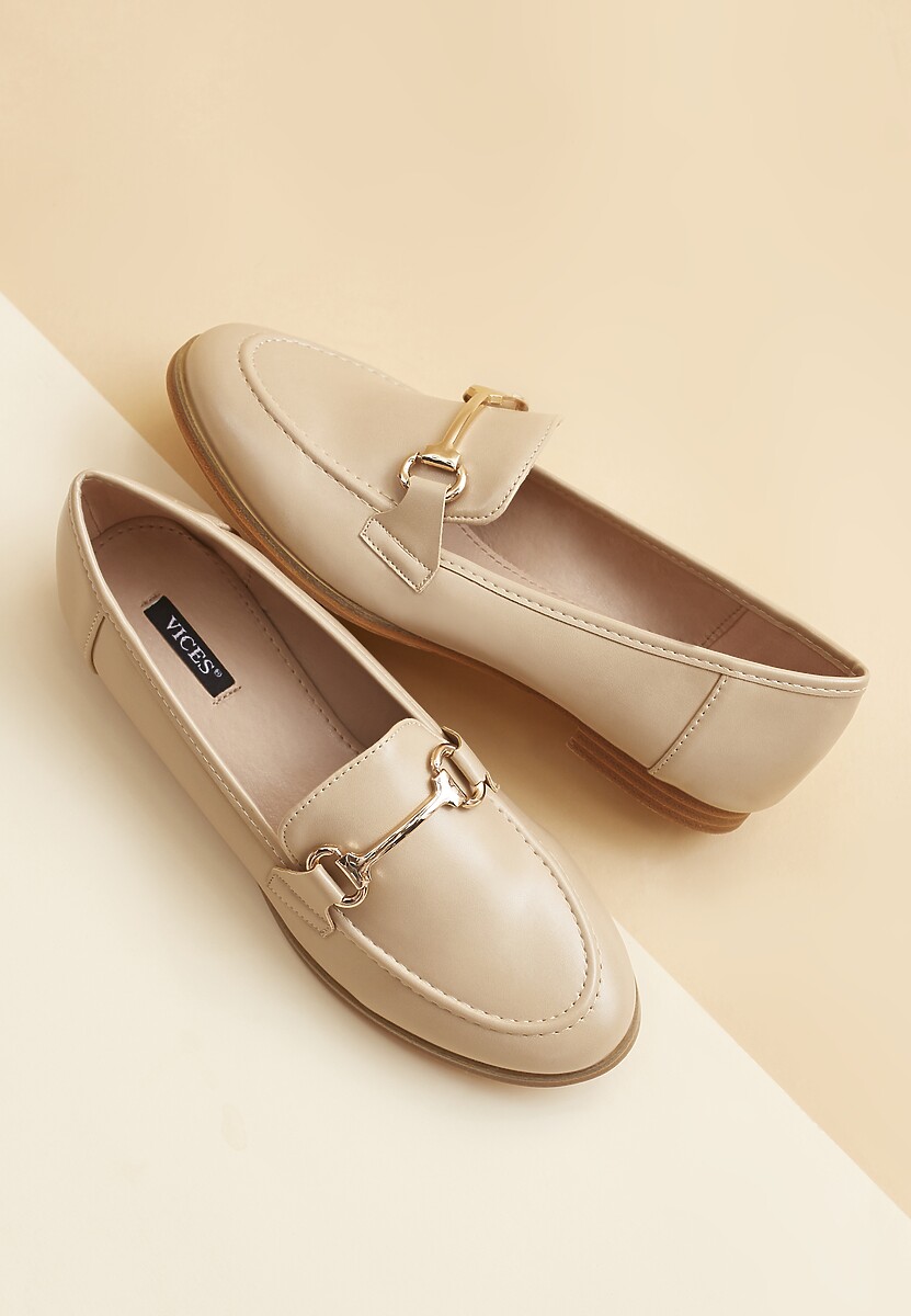 Beżowe Mokasyny Sakina