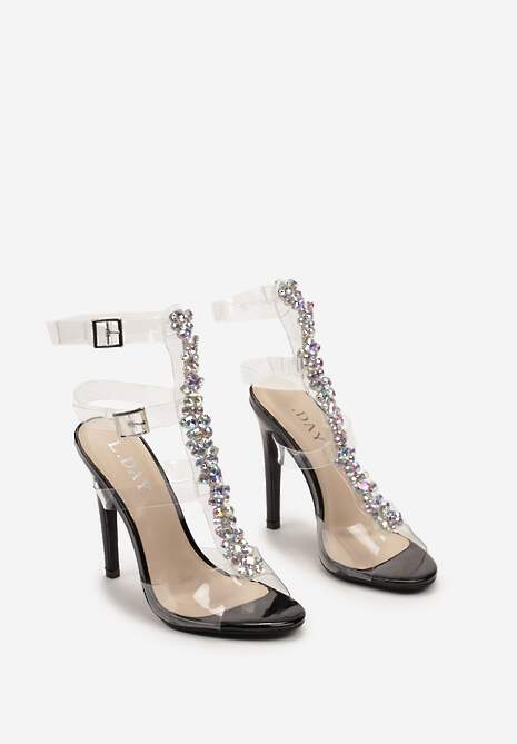 Czarne Sandały Raicea