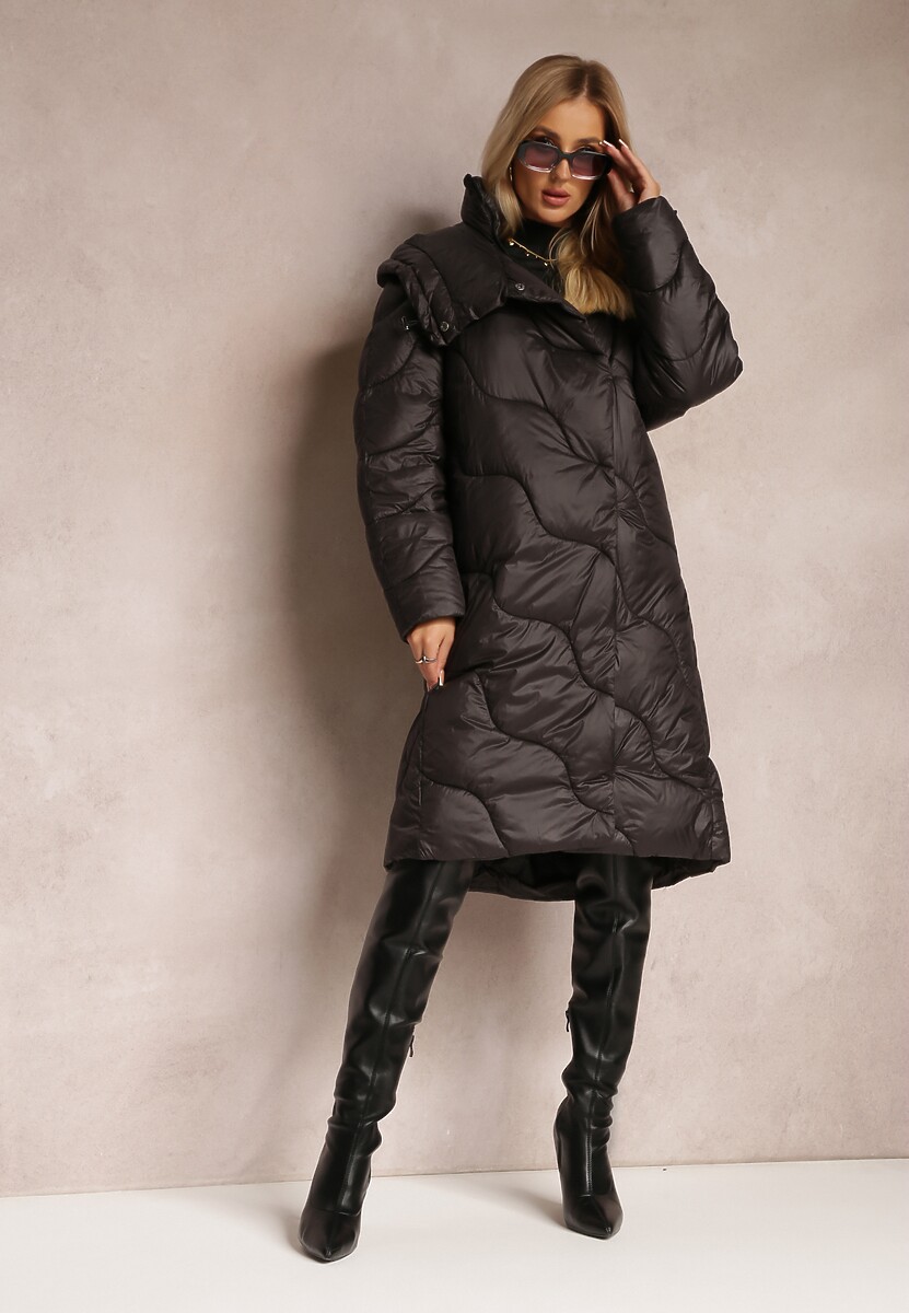 Czarna Kurtka Pikowana Zechia