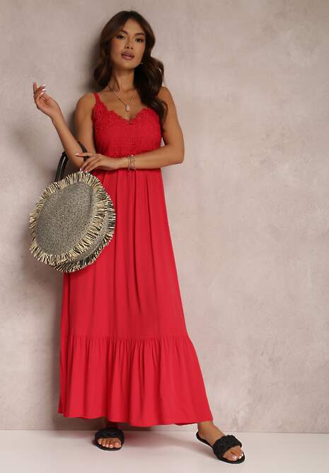 Czerwona Sukienka Chryazire