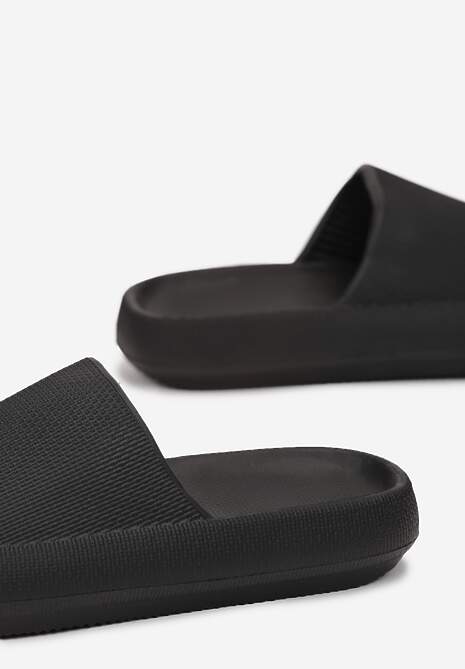Czarne Piankowe Klapki w Stylu Basic Oreithano