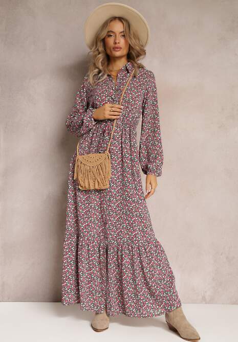 Czarno-Czerwona Sukienka Phinene