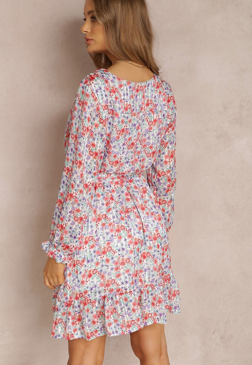 Biało-Fioletowa Sukienka Phylassa